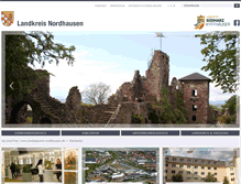 Tablet Screenshot of landratsamt-nordhausen.de